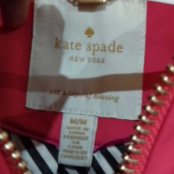 Kate Spade M pink polyurethane coat - Picture 2 of 6